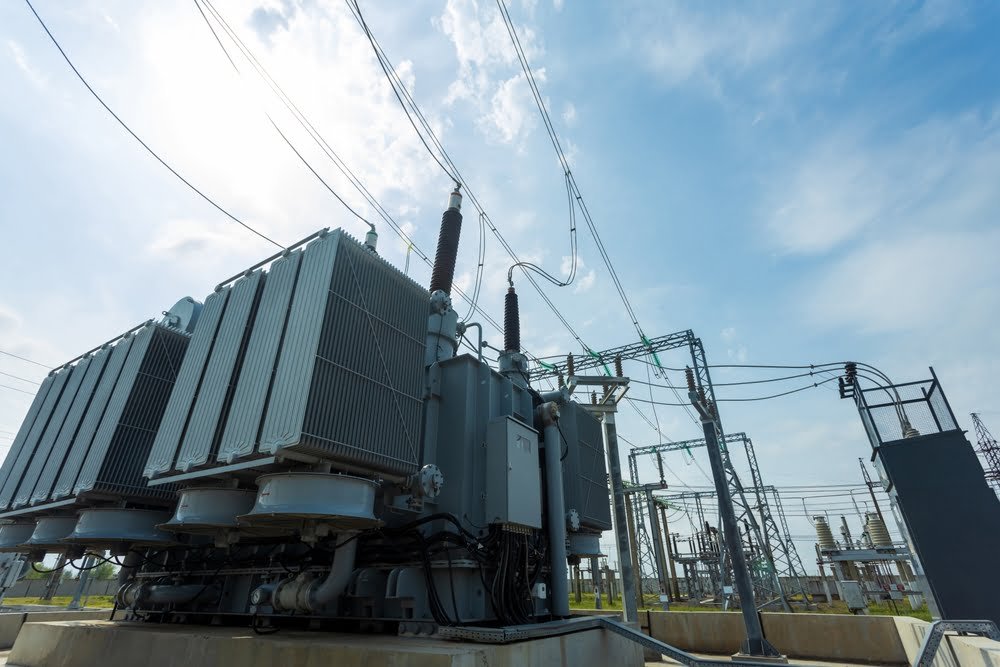 This,Substation,,Utility,,Electrical,Network,Infrastructure,Designed,To,Carry,High-voltage